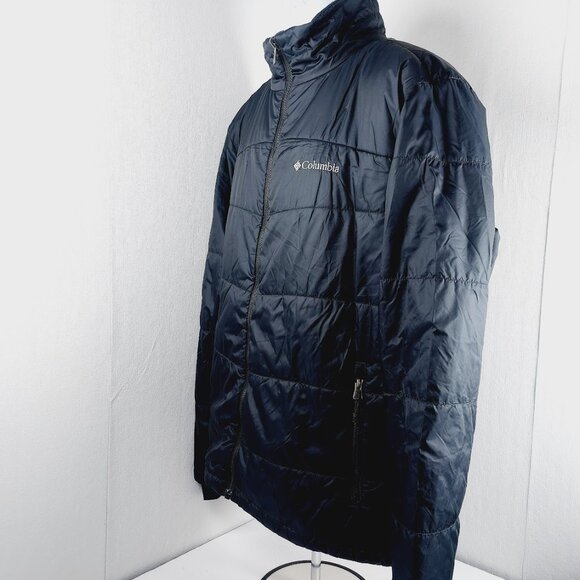 Columbia Men's Black Omni-Heat Interchange Padded Puffer Jacket Size L - Picture 5 of 14